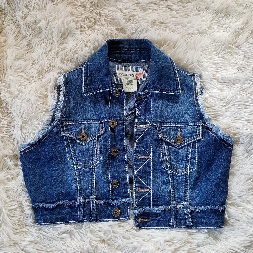 Denim Short Vest
